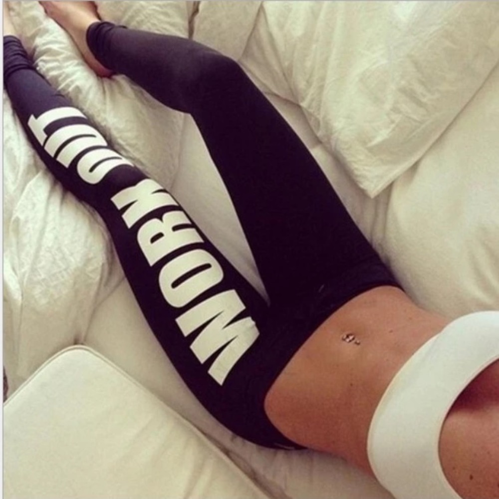 "WORK OUT" leggings