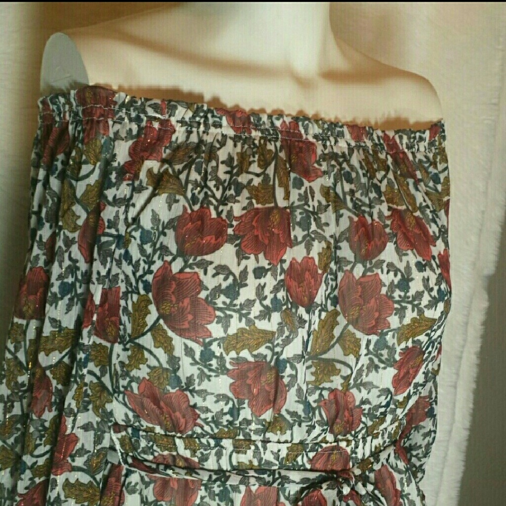 Flying Tomato Off Shoulder Floral Dress Small - Picture 2 of 6