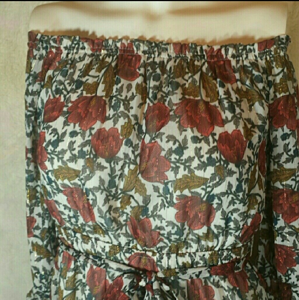 Flying Tomato Off Shoulder Floral Dress Small - Picture 3 of 6