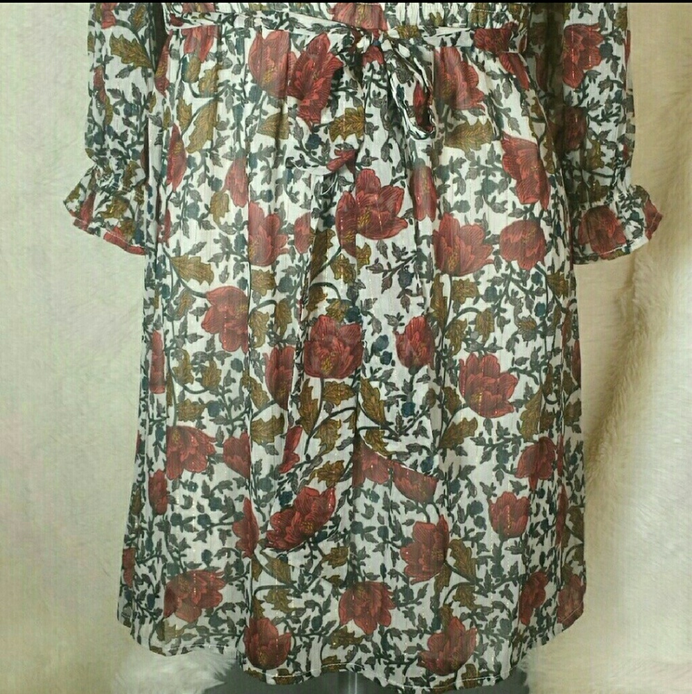 Flying Tomato Off Shoulder Floral Dress Small - Picture 4 of 6