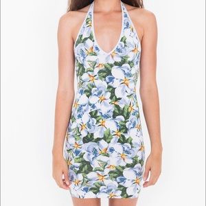 Floral Halter Dress American Apparel