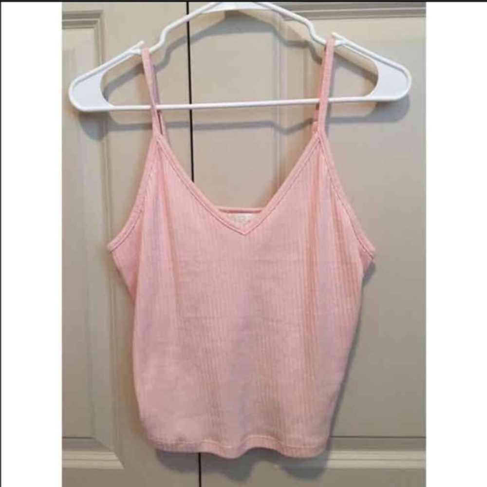 Forever 21 light pink cropped tank