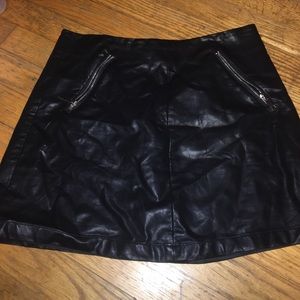 Leather skirt
