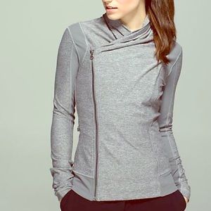 Lululemon Grey Wrap Zip Up Jacket