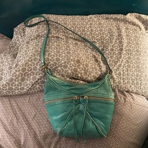 Kooba Turquoise Leather Crossbody Bag