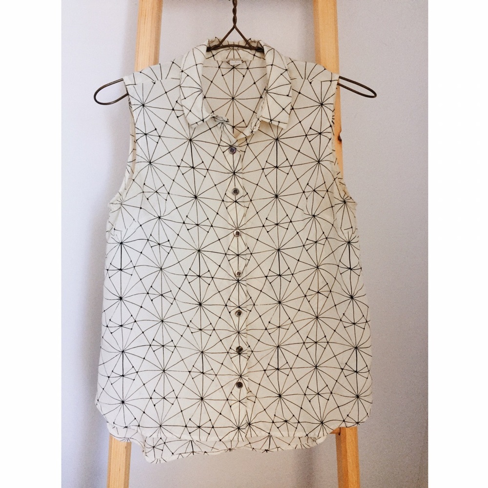 Silk Geometric Fossil Brand Blouse