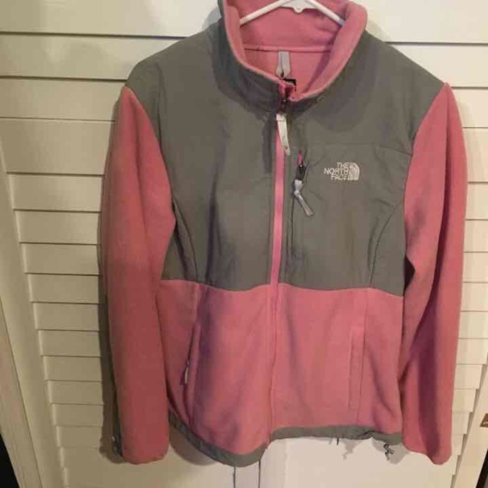 Baby pink north face denali