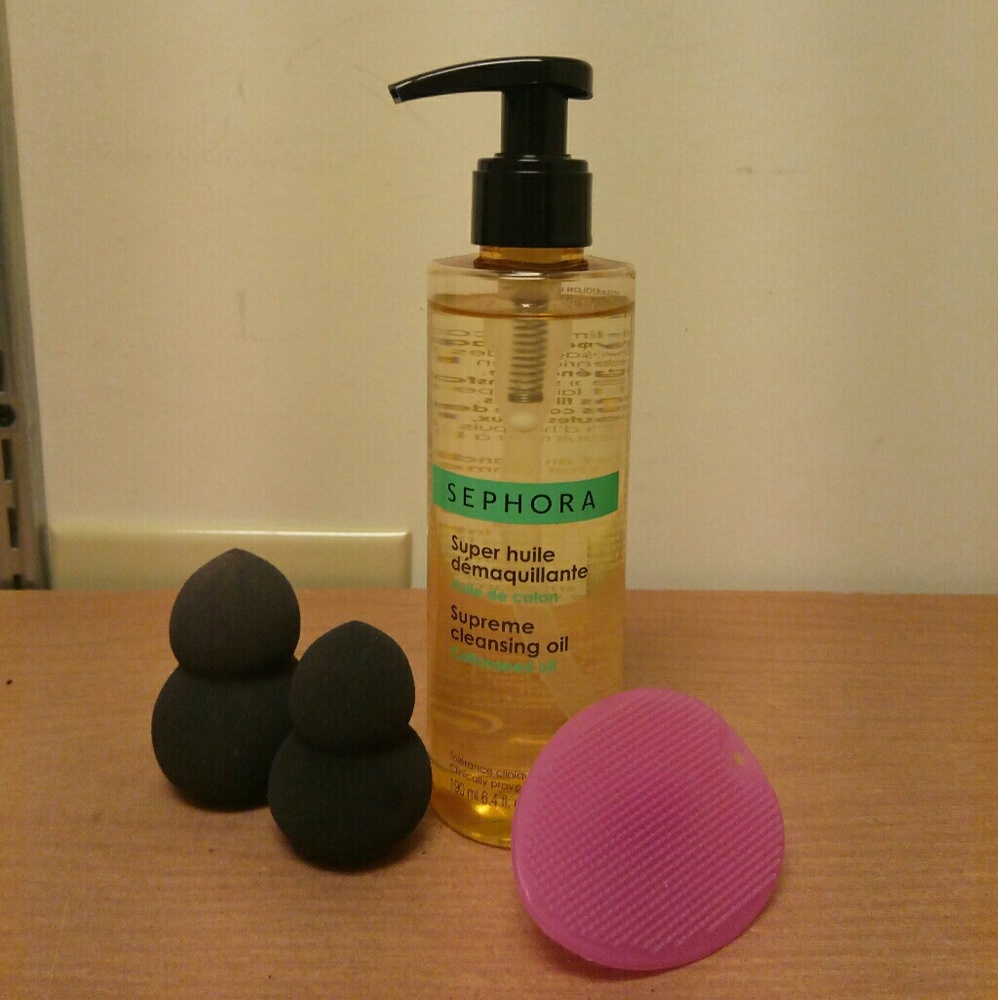 Sephora makeup remover + makeup sponge