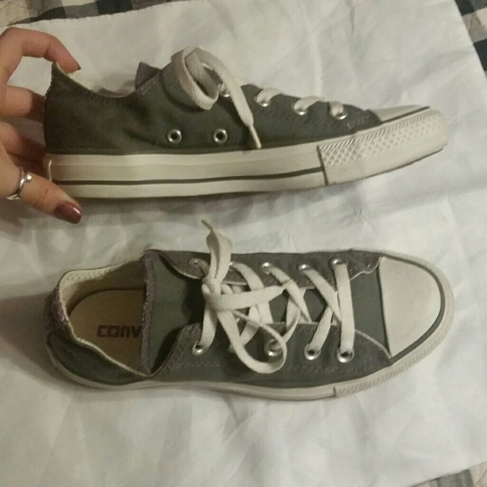 Purple Sequins Converse