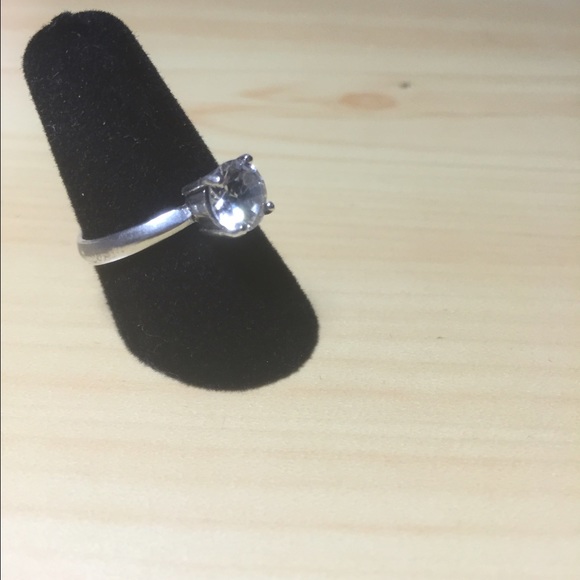 Woman's Sterling Silver Diamond Ring - Picture 2 of 6