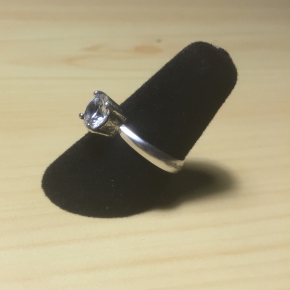 Woman's Sterling Silver Diamond Ring - Picture 4 of 6