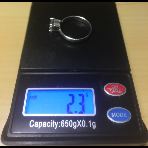 Woman's Sterling Silver Diamond Ring - Picture 5 of 6