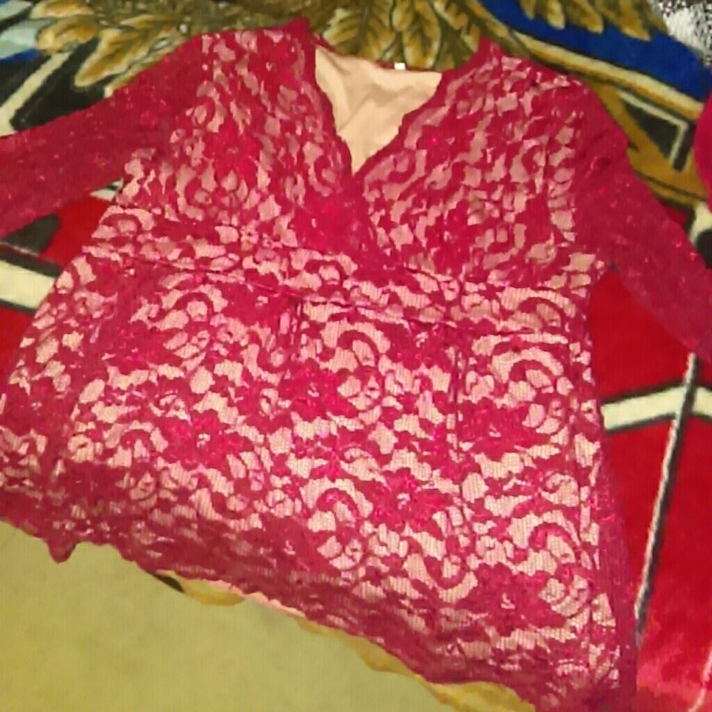 Lace top.