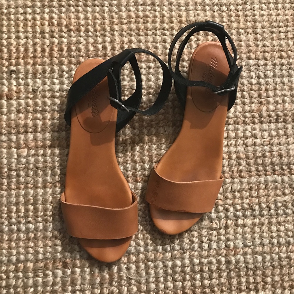 madewell leather sandals size 8