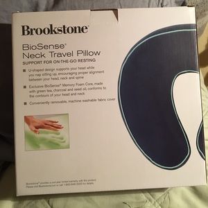 Other Brookstone Biosense Neck Travel Pillow Poshmark