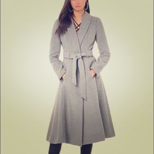 Bebe-Belted Wrap Midi Coat
