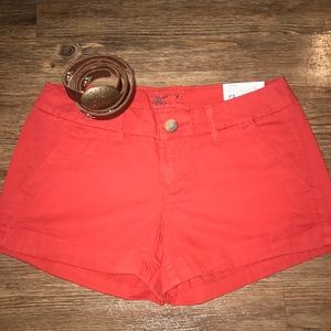 American eagle red shorts cargo
