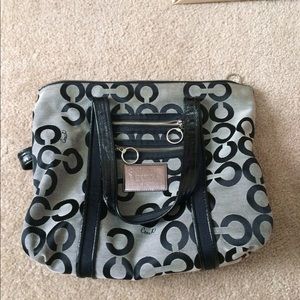 Used Black Coach Handbag