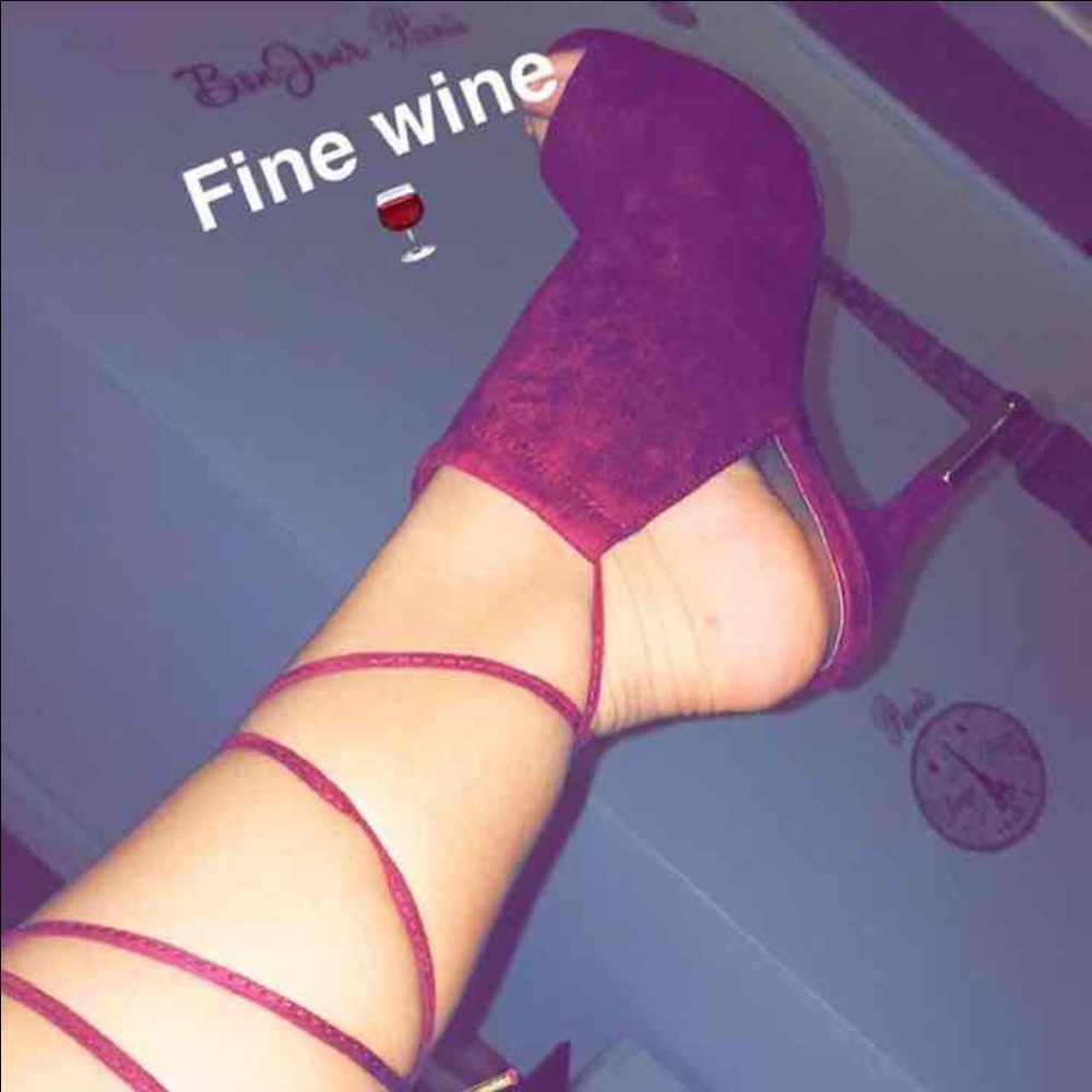 Open toe heels
