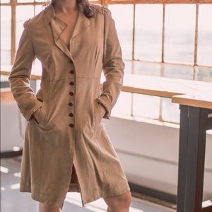 Elie Tahari suede coat