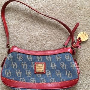 Used Navy and Red Dooney and Bourke Handbag