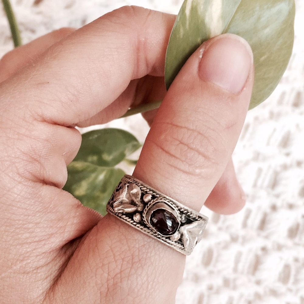 SOLD! Antique Ruby Stone Indonesian Ring