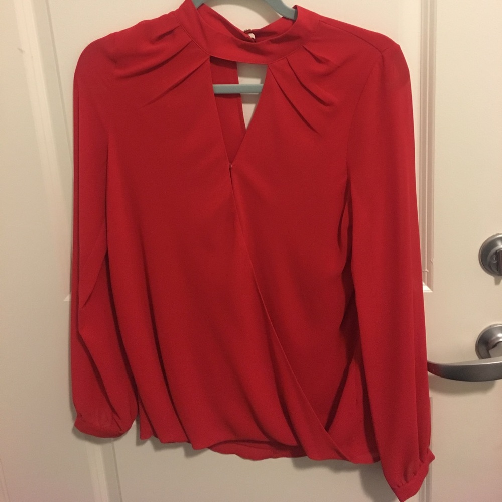 Red blouse
