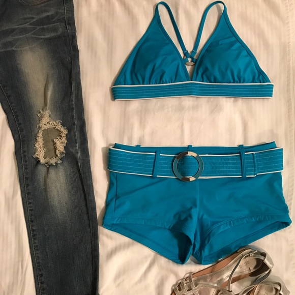 JAG Other - New Vintage JAG Turquoise belted two piece
