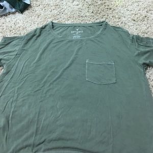 Army green shirt
