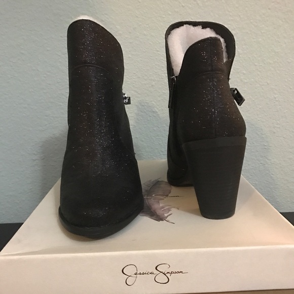SOLD Black Dusty Glitter Bootie - Picture 3 of 3