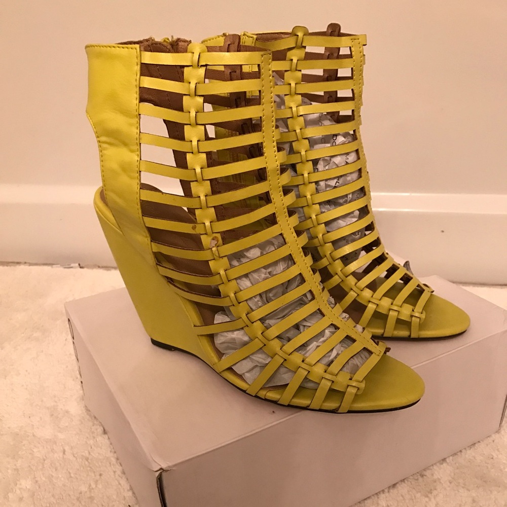 Caged Wedge Sandal