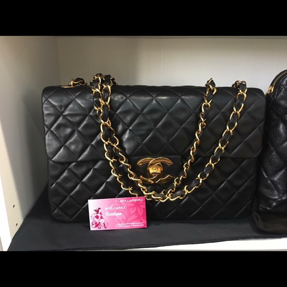 🌷🌷SOLDOUT 🌷SOMAXI LAMBSKIN JUMBO DOUBLE FLAP