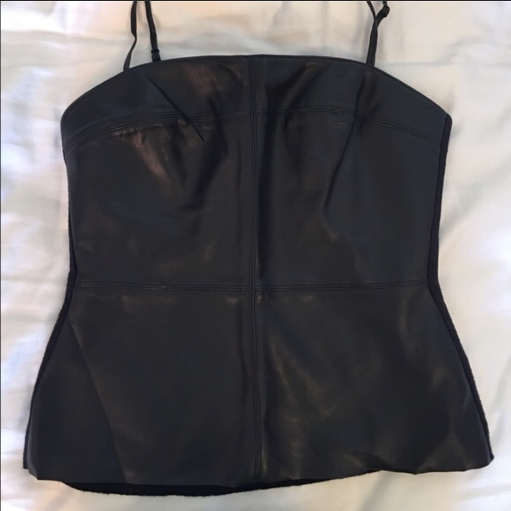 Bailey 44 faux leather top