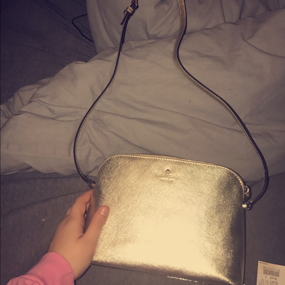 Gold Kate spade satchel