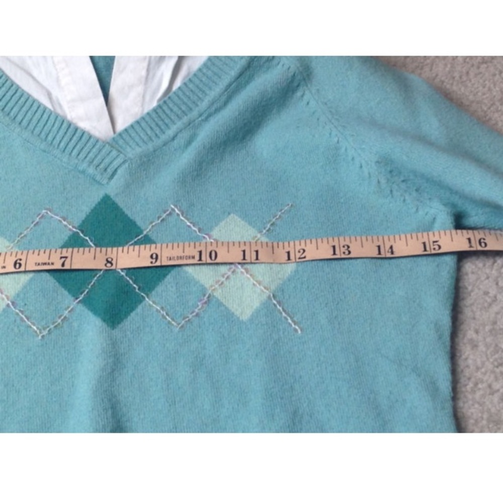 Glitter Women Preppy Collared Shirt, Size M - image 3