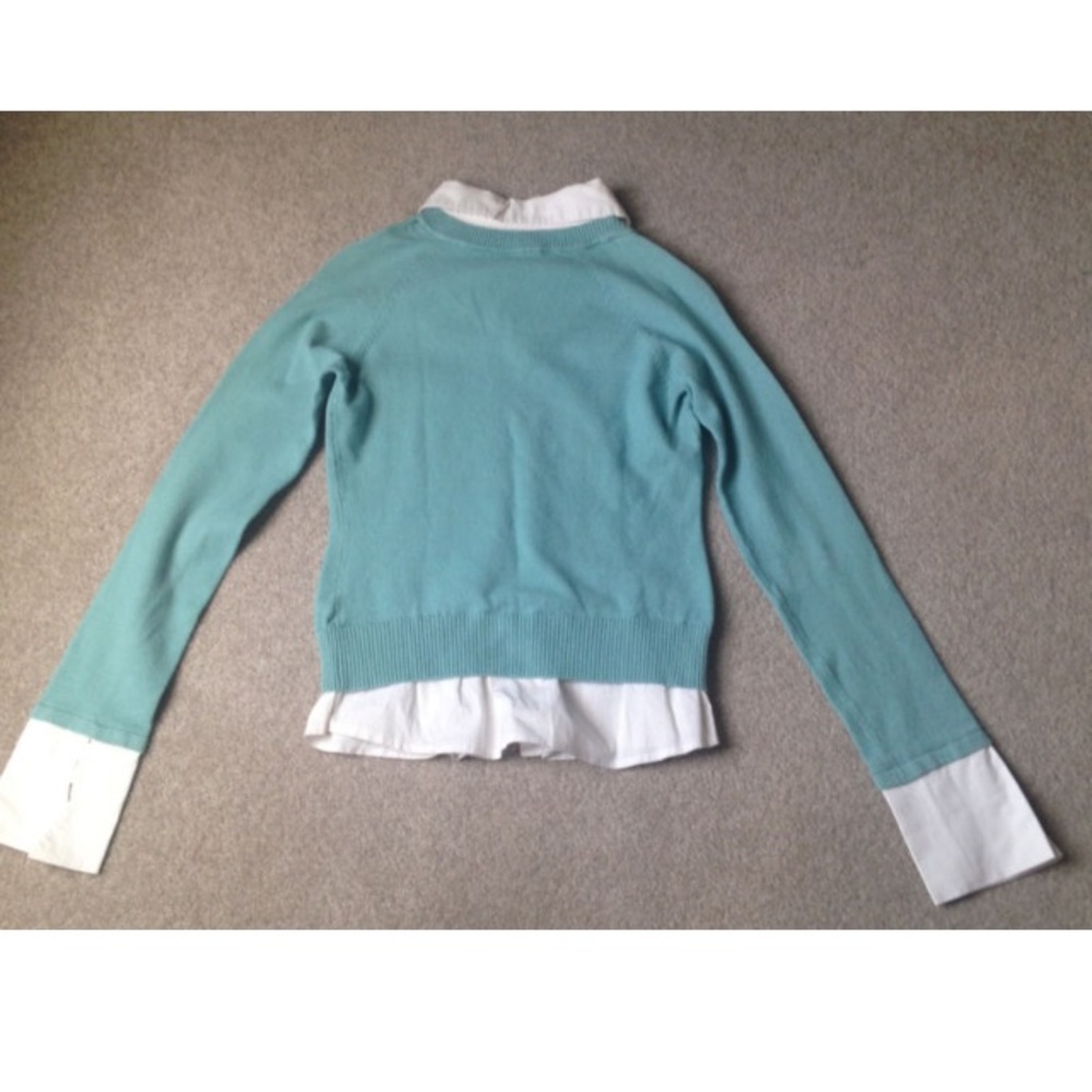 Glitter Women Preppy Collared Shirt, Size M - image 4