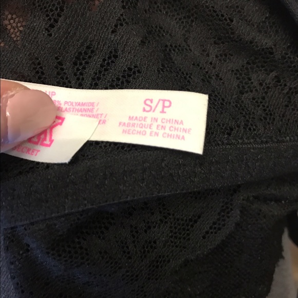 PINK Wildflower Lace Strappy Back Push-Up Bralette - Picture 3 of 3