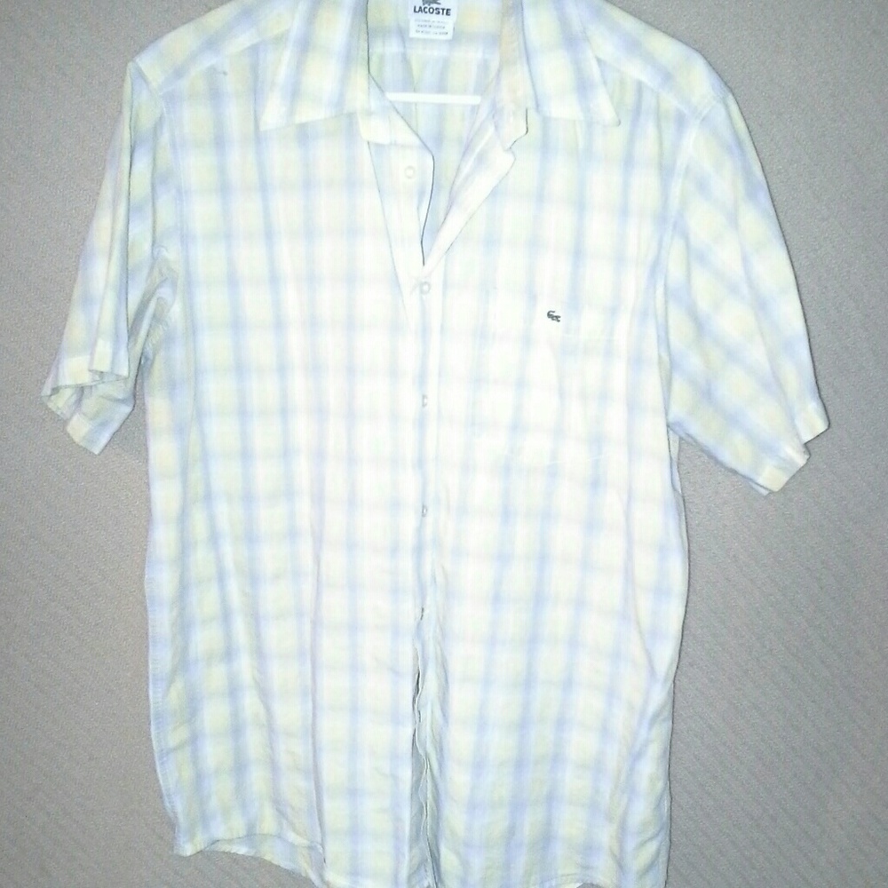 Short sleeve LaCoste button down