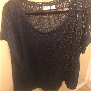 NWOT navy blue top from Cato