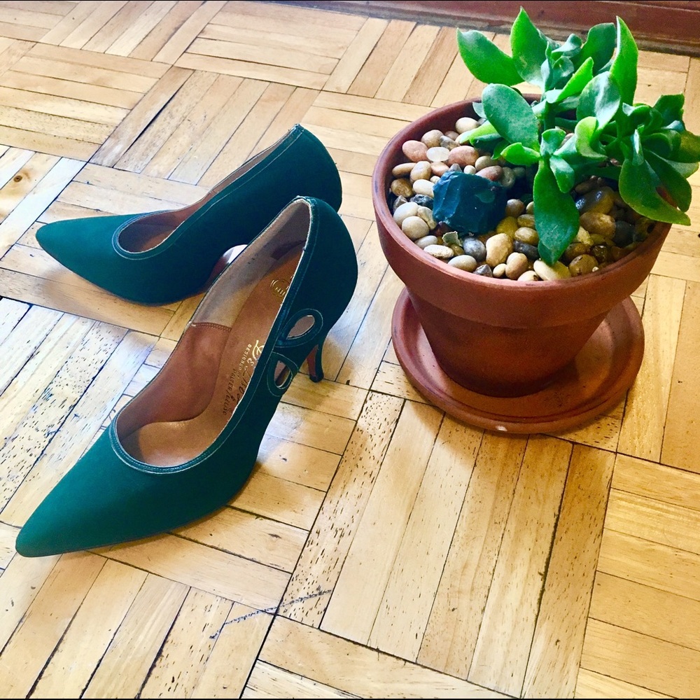 Amazing vintage green heels
