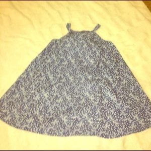 Spaghetti string flare dress