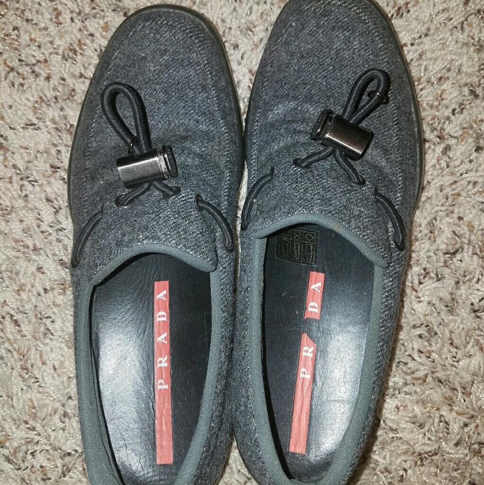 Prada wool loafers