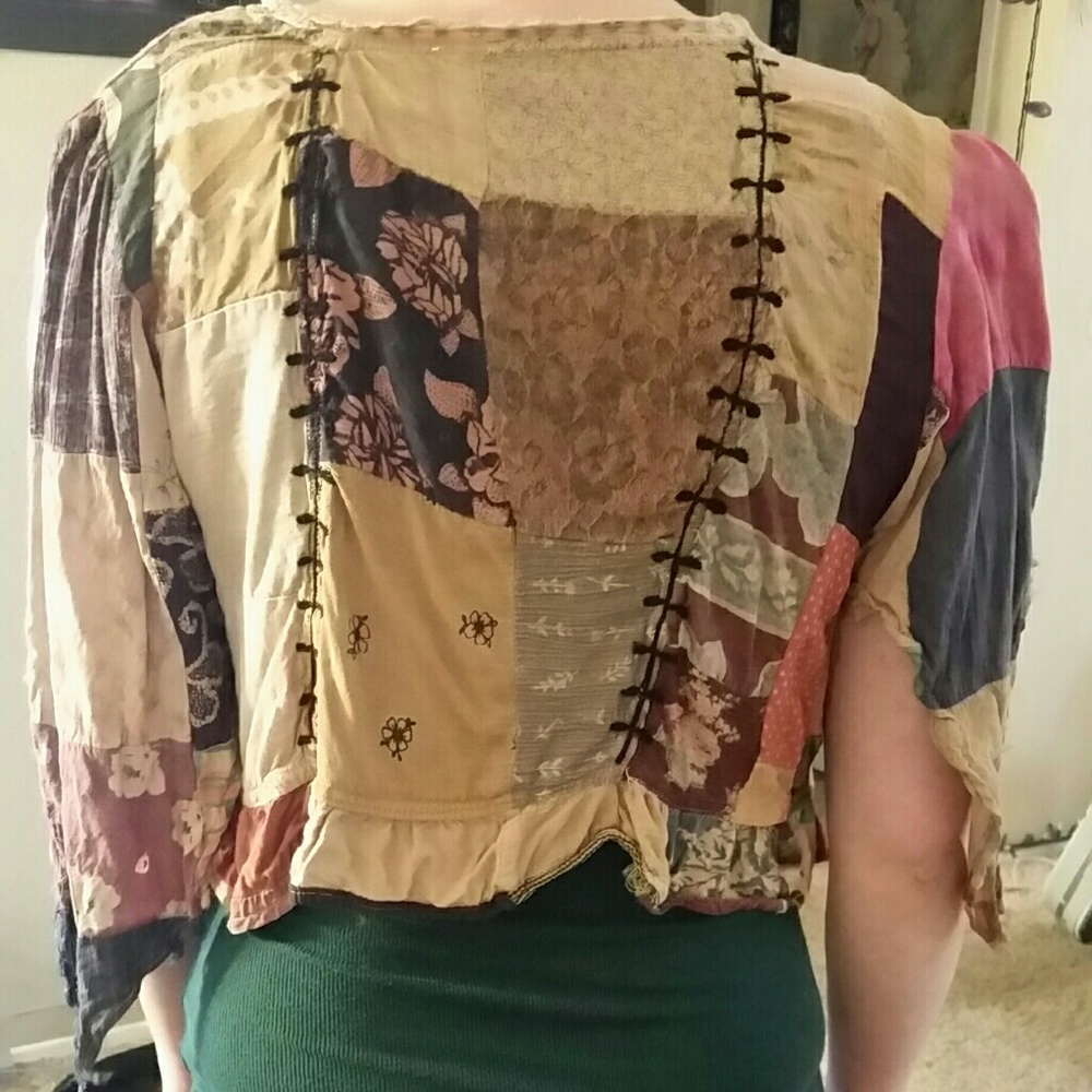 Patch work vest