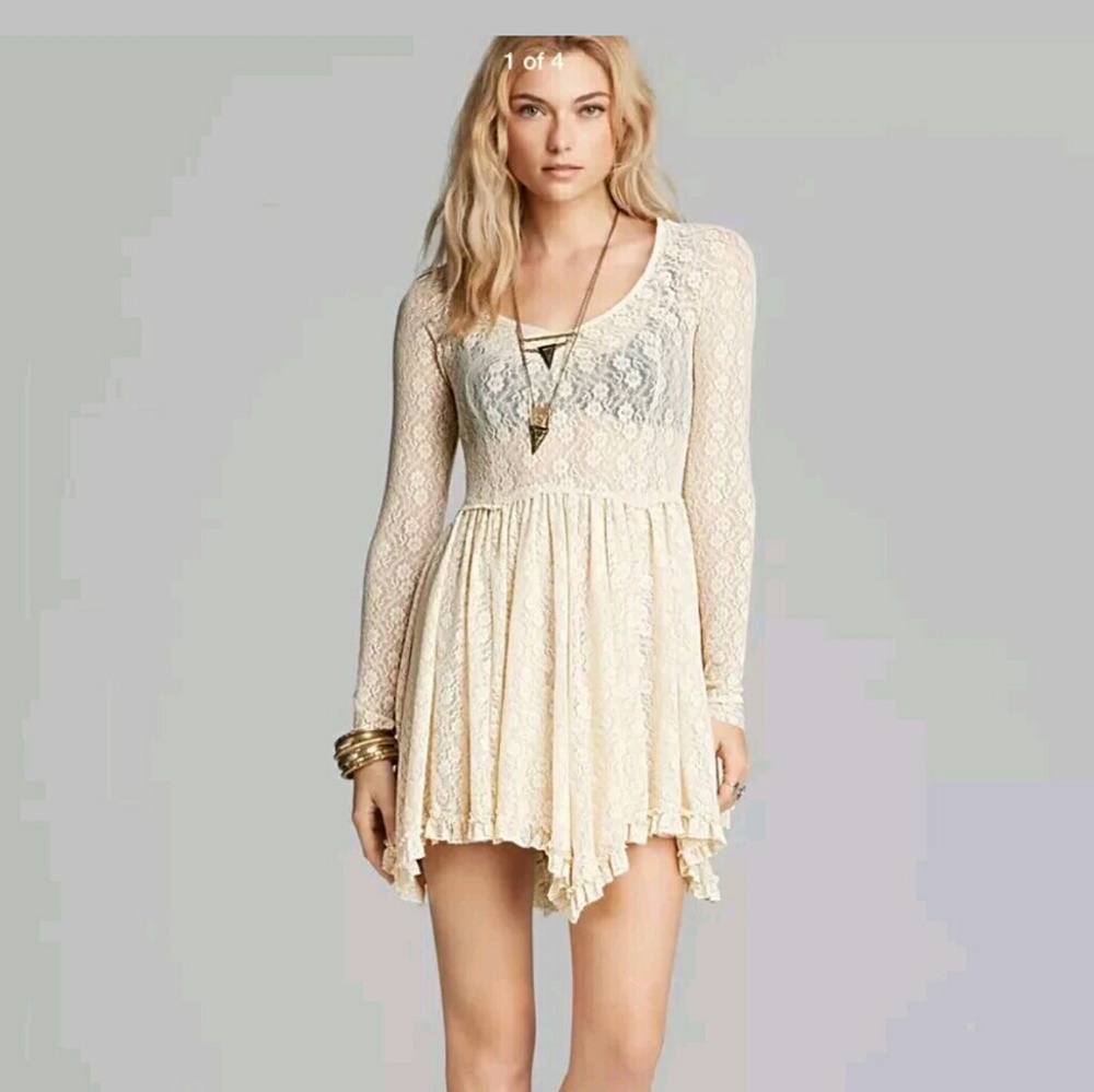 XS Free people mini lace dress