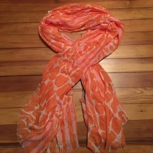 Lilly for Target Orange and White Scarf