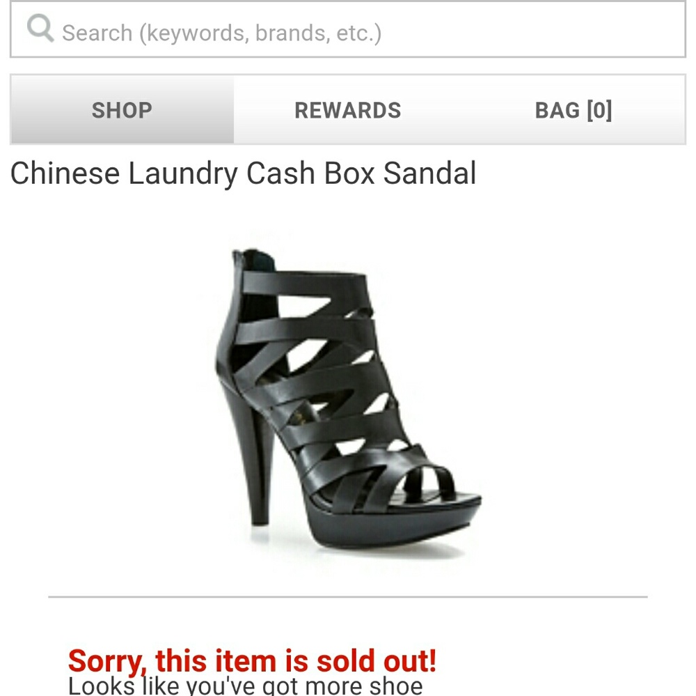 ISO Chinese Laundry cash box sandal in cognac!!!