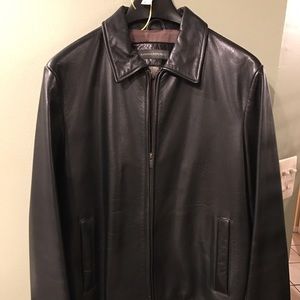 Men's leather jacket by banana republic