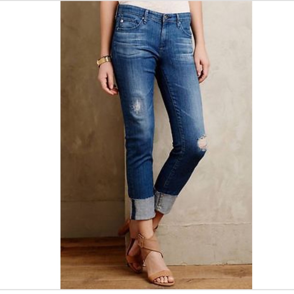 AG Stevie Cuff Slim Straight jeans