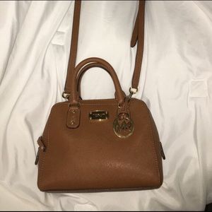 Michael Kors brown leather tote