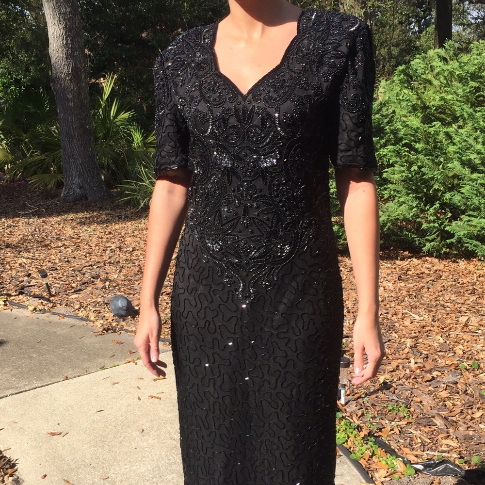Two Days Only!💰Vintage 1980s Scala Beaded Gown